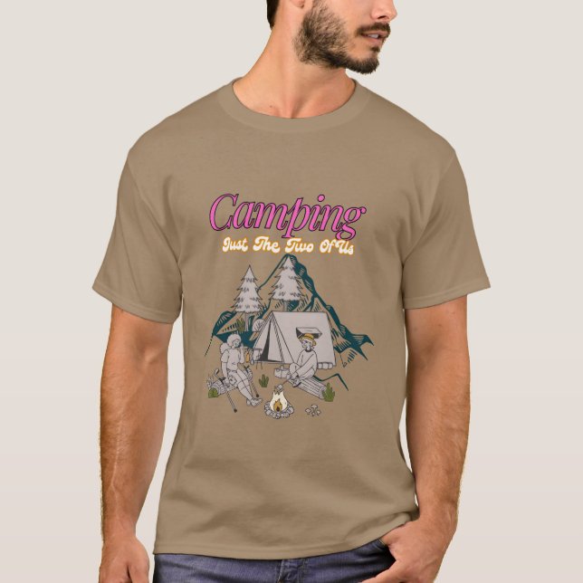 T-shirt Camping Just thewo of us gift (Devant)