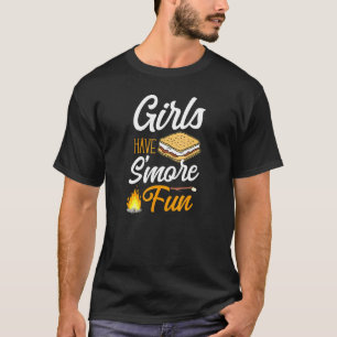 T-shirt Camping Les Filles Ont Plus De Feu De Campagne Mar