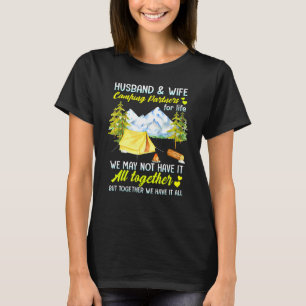 T-shirt Camping Mari Et Femme Partenaires Pour Le Camping