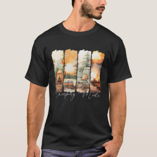 T-shirt Camping Mode Retro Summer funny