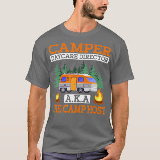 T-shirt Camping Motorhome Directeur de la garderie Camping