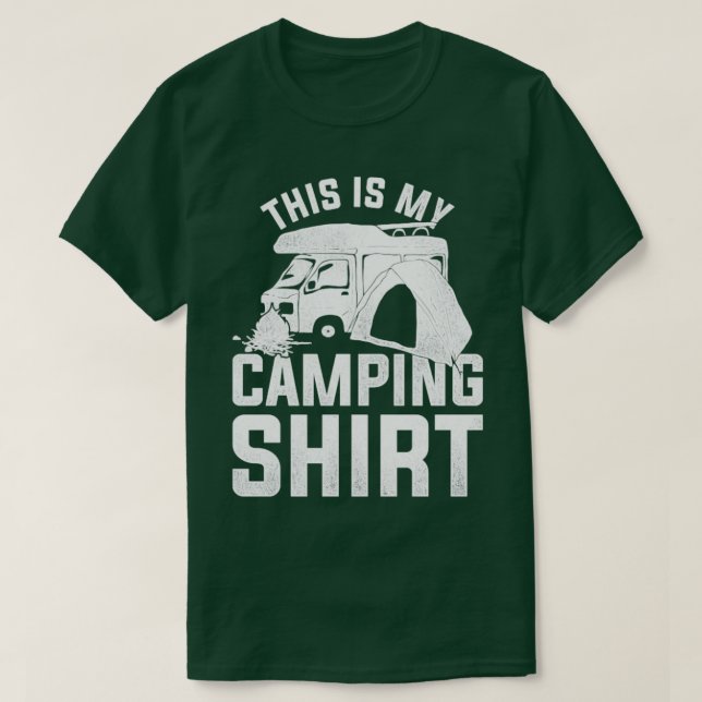 T-shirt Camping Nature Camp Funny Camper Camper extérieur  (Design devant)