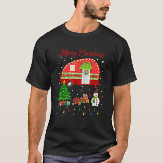 T-shirt Camping Noël Joyeux Camper Joyeux Joyeux Cadeaux D