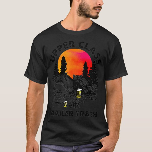 T-shirt Camping Opossum pour remorque de classe supérieure (Devant)