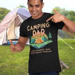 T-shirt Camping Papa Drôle Extérieur Vacances Vintage couc