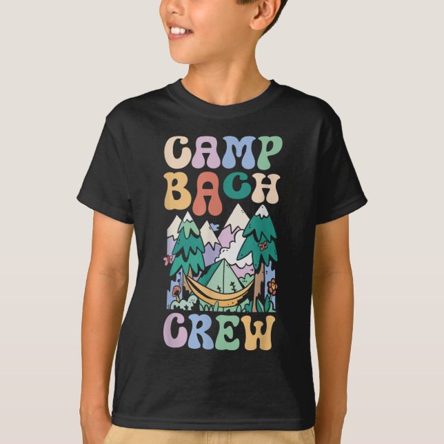 T-shirt Camping Party de Mariée Camp Enterrement de Vie de (Devant)