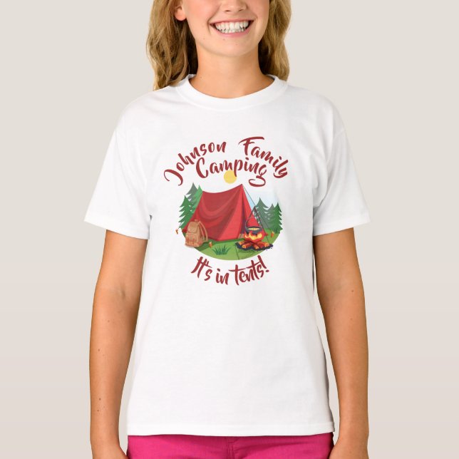 T-shirt camping personnalisé (Devant)