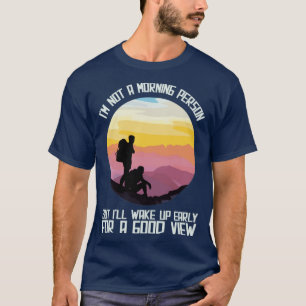 T-shirt Camping Randonnée Camper Hiker Rock Mountain Escal