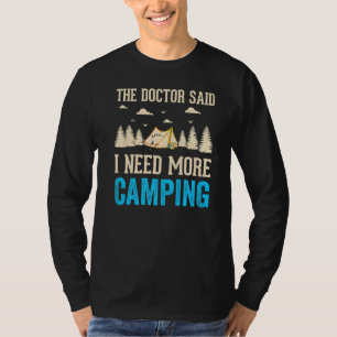 T-shirt Camping Randonnée Présente Happy Camper Gif