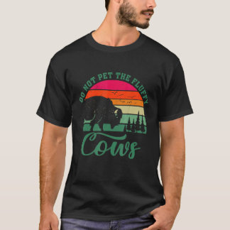 T-shirt Camping Rétro Bisons Ne Caressez Pas Les Vaches Do