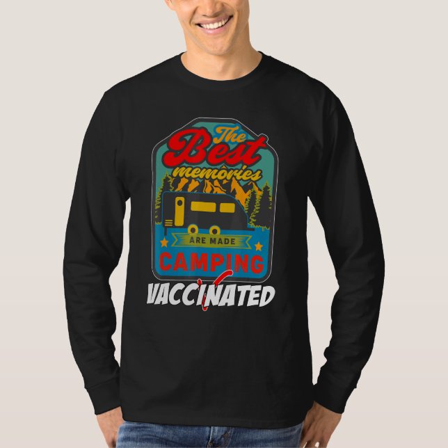 T-shirt Camping Retro Travel Trailer Caravan Pluss extérie (Devant)