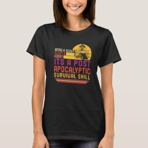 T-shirt Camping Scouting N'Est Pas Un Hobby Tente Skull Su