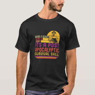 T-shirt Camping Scouting N'Est Pas Un Hobby Tente Skull Su