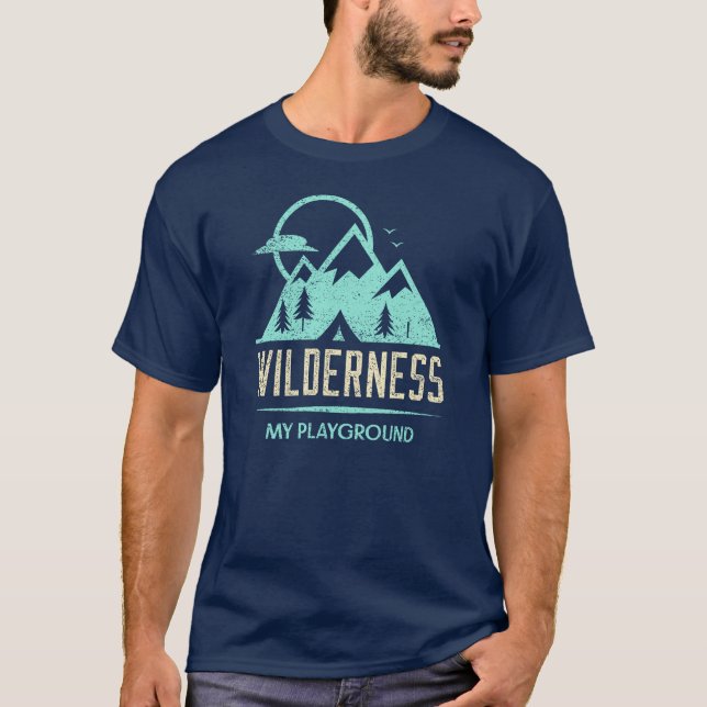 T-shirt Camping seul | Camping solo | Camper solo (Devant)