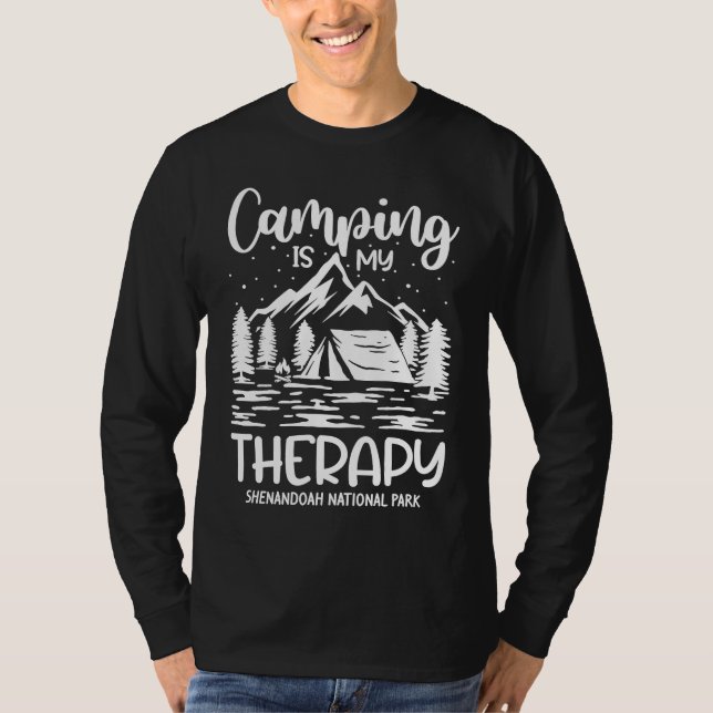 T-shirt Camping Shenandoah National Park Souvenir Virginia (Devant)