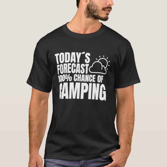 T-shirt Camping tents campsite weather preview camping (Devant)