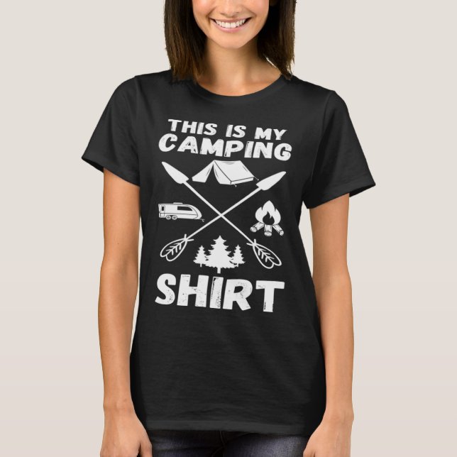 T-shirt Camping Trailer Dies ist mein Camping   Camper Va (Devant)