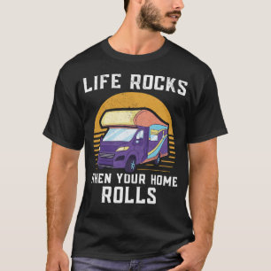 T-shirt Camping Vie Rocks Quand Votre Maison Roule Motorho