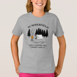 T-shirt Camping Voyage Camping Famille Réunion sur mesure