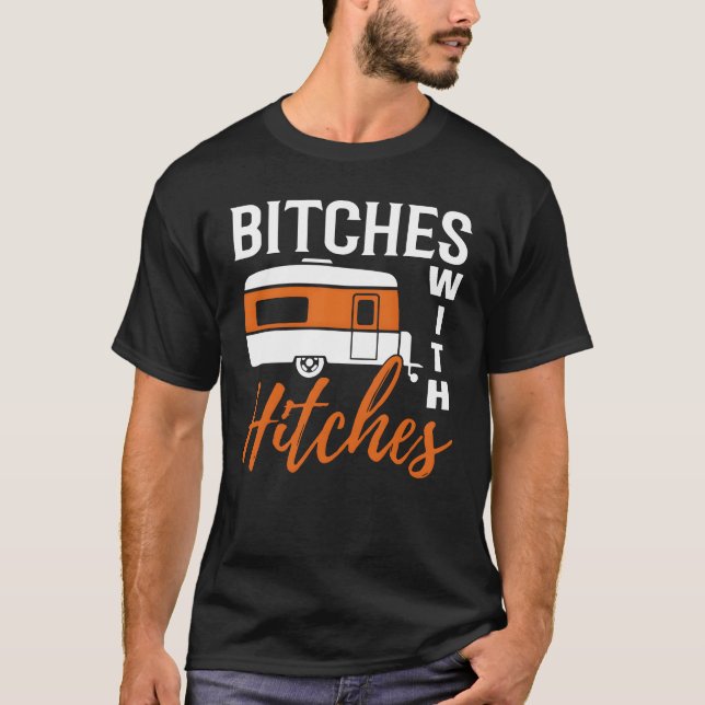 T-shirt Camping With Hitches family (Devant)