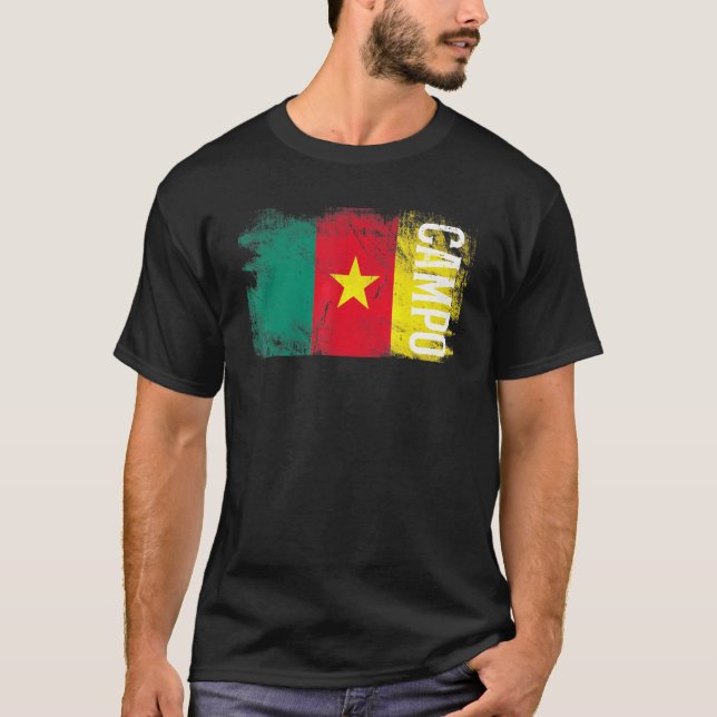 T-shirt Campo Cameroun Pour Hommes Camerounais Femmes Enfa (Devant)