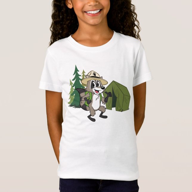 T-Shirt Campout américain de Rick | de garde forestière (Devant)