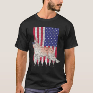 T-shirt Canaan Patriotic Dog USA Pride Drapeau américain