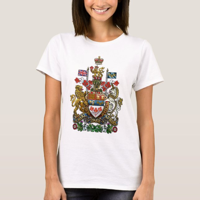 T-shirt Canada : Armoiries (Devant)
