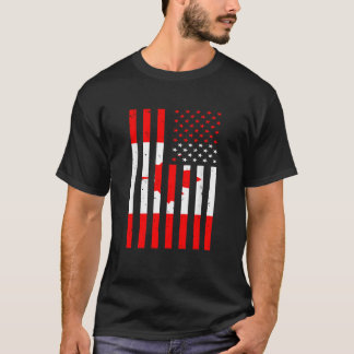 T-shirt Canada Canada États-Unis Amérique Drapeau Hommes F