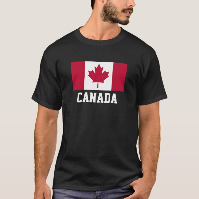 T-SHIRT CANADA : DRAPEAU DU CANADA (Devant)