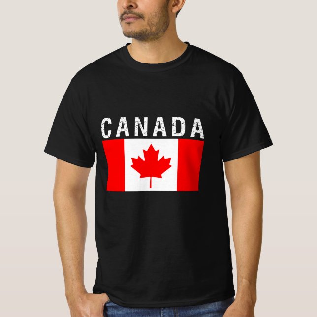 T-shirt Canada, drapeau du Canada (Devant)