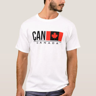 T-shirt Canada Drapeau International Code Pays Can Sports