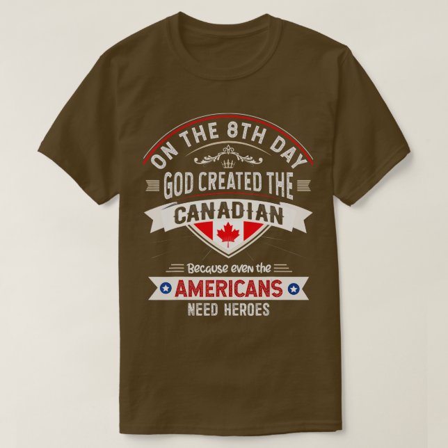T-shirt Canada Drapeau Souvenirs pour Canadiens Hommes Fem (Design devant)