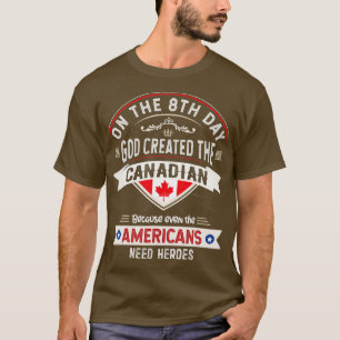 T-shirt Canada Drapeau Souvenirs pour Canadiens Hommes Fem