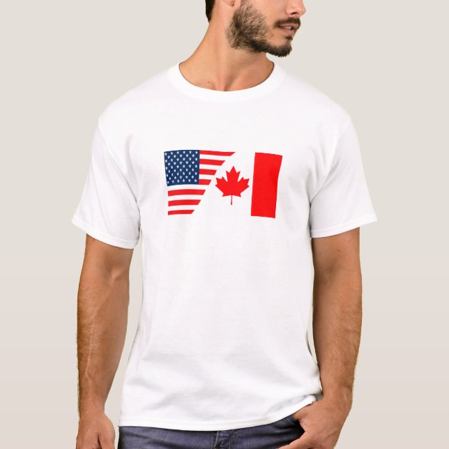 T-shirt Canada-États-Unis (Devant)