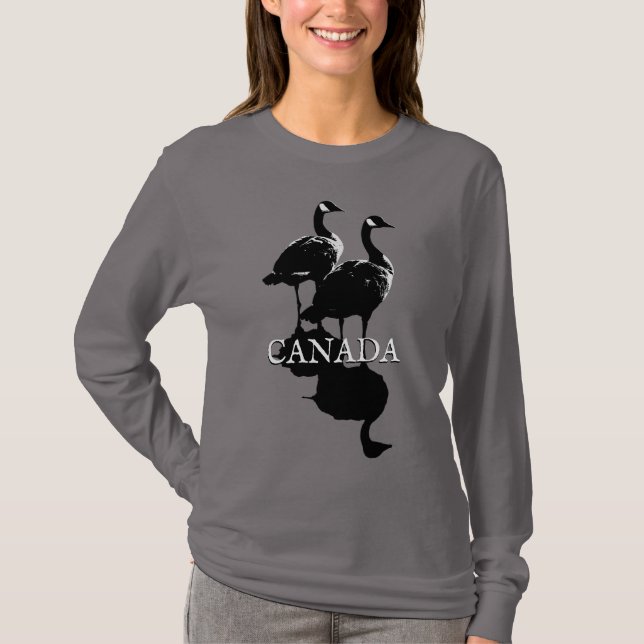 T-shirt Canada féminin Custom Canada Goose Shirt (Devant)