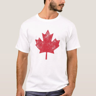 T-shirt Canada Femmes Hommes Distorsion Feuille d'érable r