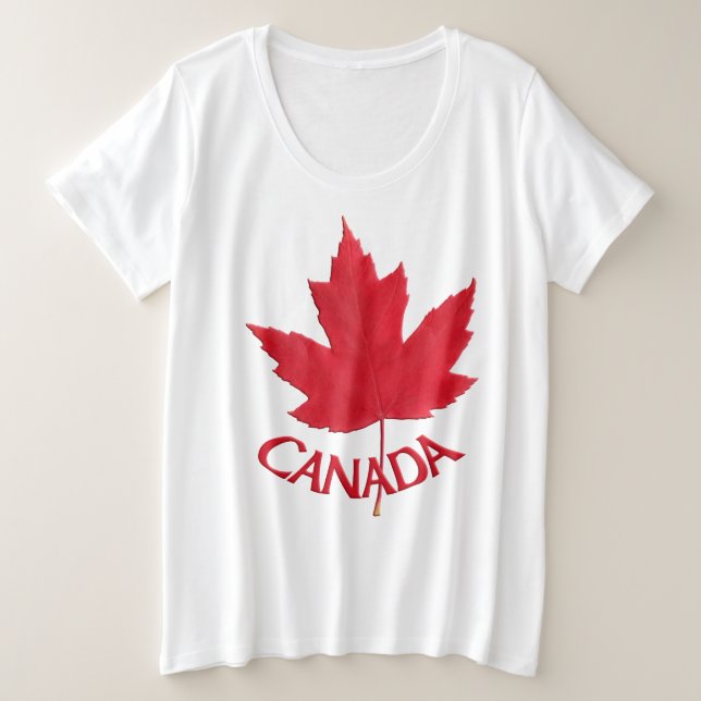 T-shirt Canada Femmes Plus Taille Souvenir du Cana (Design devant)