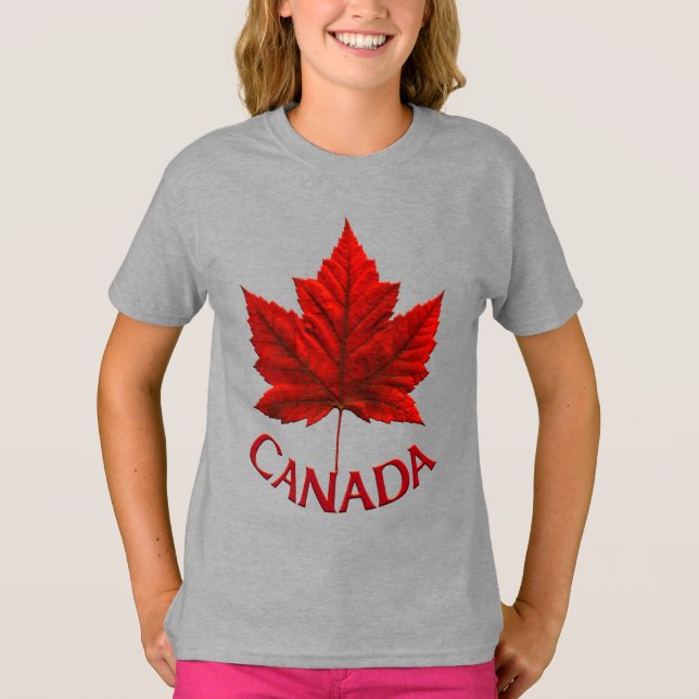 T-shirt Canada fille Custom Canada Chemise (Devant)