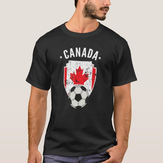 T-shirt Canada Football drapeau Canada Fierté canadienne (Devant)