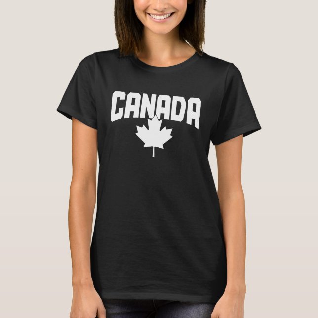T-shirt Canada Maple Leaf Red Canadian Flag Pride  1 (Devant)