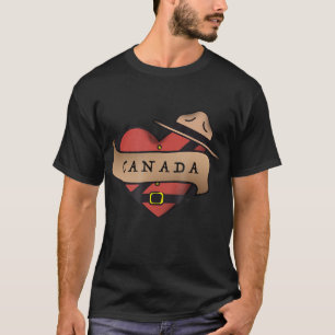 T-shirt Canada Mountie, fête du Canada, J'aime Canada