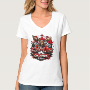 T-shirt Canada Oh Canada 2026 Fan de foot