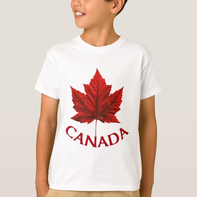 T-shirt Canada pour enfants Chemises Canada Souven (Devant)
