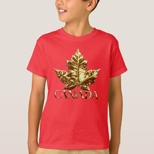 T-shirt Canada pour enfants Équipe personnalisée C (Devant)