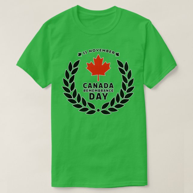 T-shirt Canada Remembrance Day (Design devant)