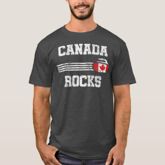 T-shirt Canada Rocks Curling Vintage