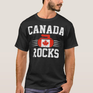 T-shirt Canada Rocks Drapeau Canadien Funny Curling Ventil
