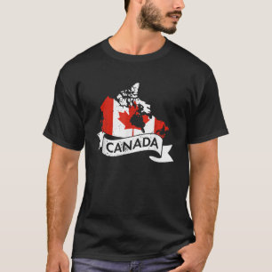 T-shirt Canada USA Amérique Hockey Canadian Maple Leaf