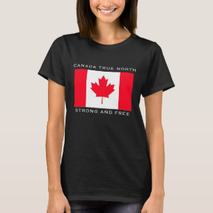 T-shirt Canada, Vrai Nord Fort et Libre.